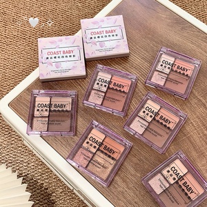 Palette de fards à paupières quatre couleurs OEM/ODM, texture mate sur le visage <span class=keywords><strong>sans</strong></span> poudre volante, la poudre est lisse et proche de la peau - Product Image 3