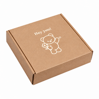 Boîte d'expédition en papier kraft écologique, recyclable, non enduite, légère, pliable, protectrice, pour artisanat fait main