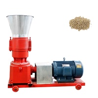 Machine à granulés à matrice plate multi-usages avec disque de matrice remplaçable pour l'ajustement de la taille des granulés d'aliments pour animaux
