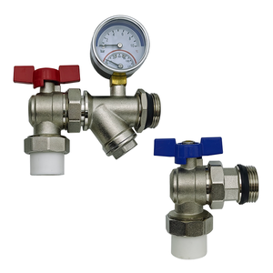 Válvula de Mangueira de Aço Inoxidável Tipo Reto para Coletor de Aquecimento Hidráulico de Piso, Válvula de Entrada e Saída de 1 polegada PPR para Hotel - Product Image 2