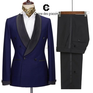Costume Blanc Homme Prêt-à-Porter avec Col Noir, Coupe Ajustée, Haute Qualité, Costumes de Marié pour Mariage et Soirée 2025 - Product Image 3
