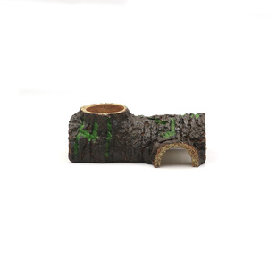 LMC20699 resina reptil roca ocultar cueva con cuenco de agua plástico tienda de mascotas escondite cueva para reptiles para sala de estar - Product Image 4