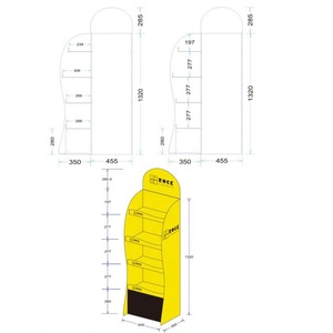 Custom Logo Print <strong>Pop</strong> <strong>up</strong> CYJ <strong>Paper</strong> Corrugated Floor Supermarket Retail <strong>Display</strong> Shelves Cardboard Floor <strong>Display</strong> Stand - Product Image 5