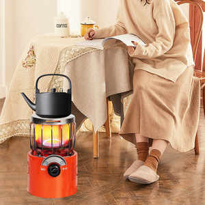 Brûleur à gaz portable 2 en 1 en acier inoxydable pour le camping, la pêche et les voyages en milieu sauvage par temps froid - Product Image 4