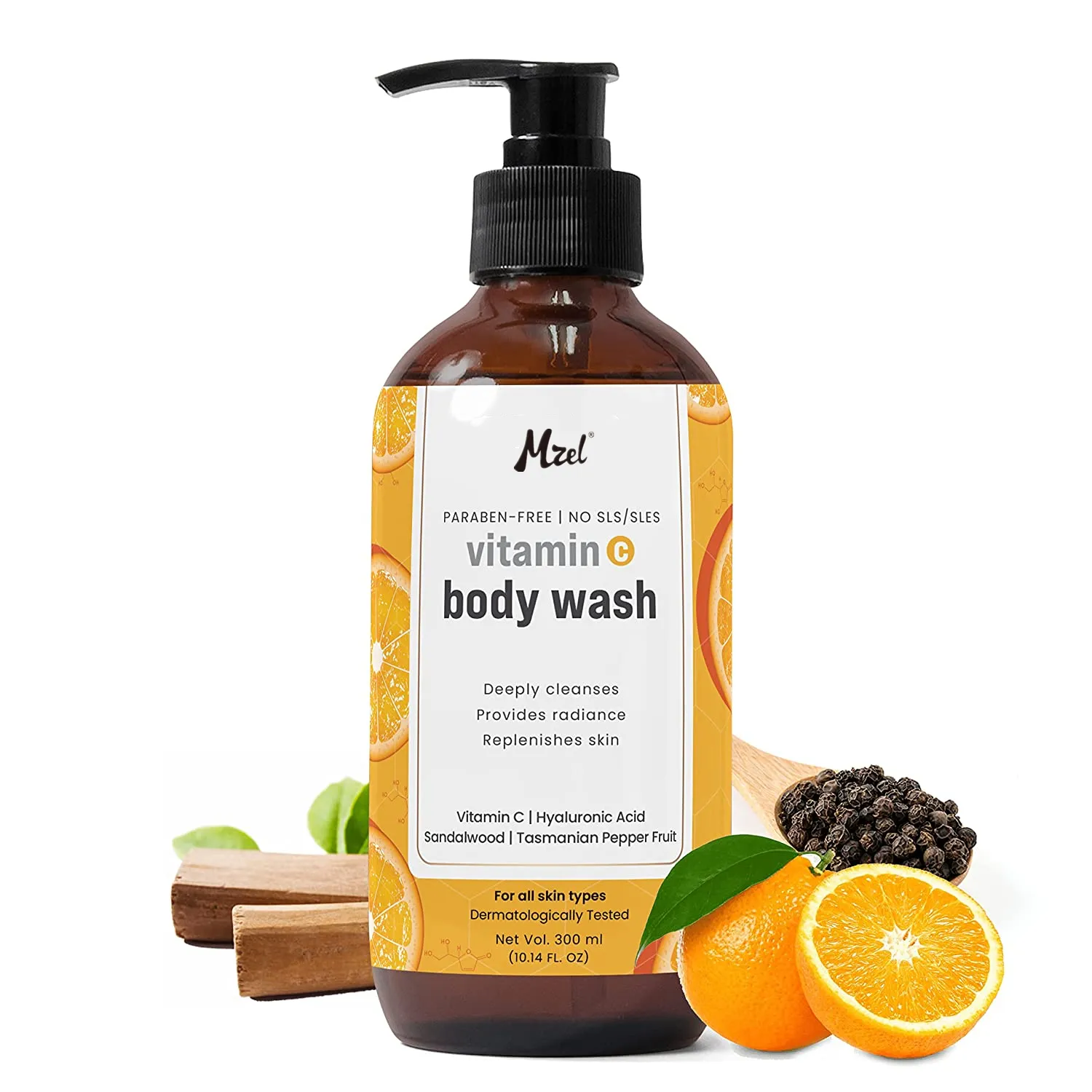 Private Label Natural Deep Cleanser Vitamin C Whitening Body Wash for Men & Women Based Shower Gel