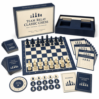 Jeu d'échecs portable personnalisé pour équipe, sur plateau en carton, pour l'entraînement des clubs scolaires