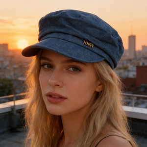 Nueva Colección Otoño/Invierno, Boina de Mezclilla Estilo Coreano Japonés, 100% Poliéster Transpirable, <span class=keywords><strong>Gorra</strong></span> Octogonal para <span class=keywords><strong>Mujer</strong></span> (Influencer) - Product Image 6