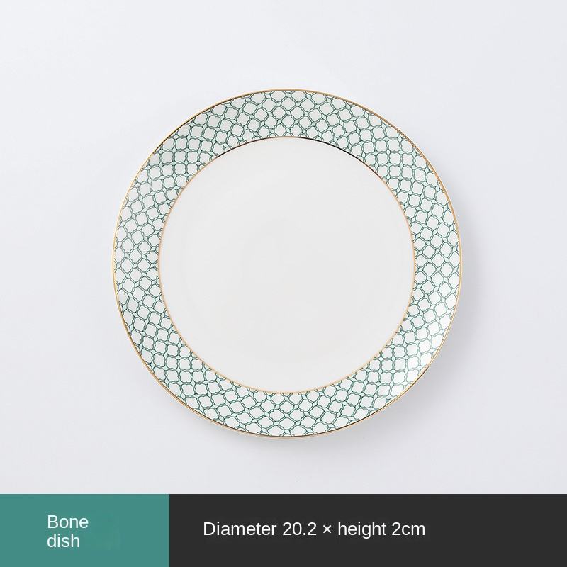 Plaque peu profonde de 8 pouces