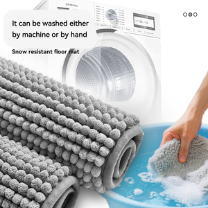 Alfombrilla de barro para puerta de perro y gato de microfibra de alta calidad, alfombrillas de cama de chenilla antideslizantes con fondo de goma, suave y cómodo - Product Image 6