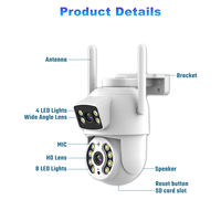 OEM 6MP WLAN/4G LTE Außen-Netzwerkkamera CCTV-Sicherheitssystem KI-Humanoide-Verfolgung Zwei-Wege-Audio Drahtlose IP-Kamera 4G SIM