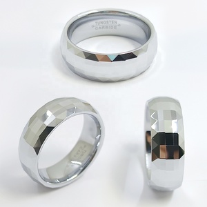 6mm 8mm Bois Naturel Incrustation Mode De Fiançailles <span class=keywords><strong>Bande</strong></span> De Mariage Martelé Argent Noir Tungstène Anneau pour Hommes Femmes - Product Image 1