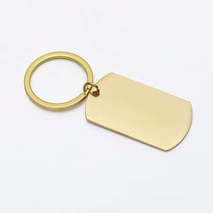 Porte-clés rond en métal vierge personnalisé avec logo, en acier inoxydable, gravure laser, vente en gros d'usine - Product Image 3