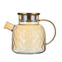 Carafe à eau froide de luxe léger, Pot Lanling, Grande capacité, Épaisse, pour infusions florales, jus de fruits et boissons froides