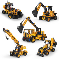Kit de Construcción STEM Educativo 5 en 1 con Control Remoto de Modo Dual y Aplicación, Bloques de Construcción para Armar un Auto RC
