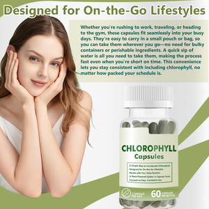Supplément de soutien à la chlorophylle Pilules de chlorophylle naturelle Capsules de chlorophylle - Product Image 5