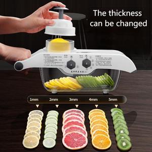 Éminceur multifonctionnel de cuisine le plus vendu, <span class=keywords><strong>râpe</strong></span> <span class=keywords><strong>manuelle</strong></span> réglable pour aliments et <span class=keywords><strong>légumes</strong></span>, idéale pour hacher - Product Image 2