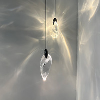 MY9506-1 lustre en cristal moderne de luxe conception de goutte de larme haut de gamme pour l'installation suspendue d'escalier de chevet de salon