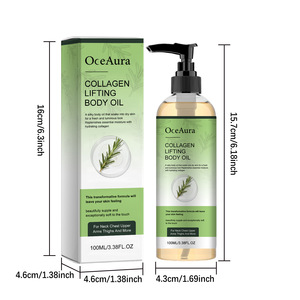 L'huile corporelle au collagène hydrate et illumine tout le corps, peut être utilisée comme huile de massage corporelle pour une peau douce, élastique et brillante. - Product Image 6