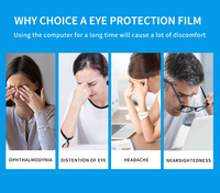 Fabrikpreis Abnehmbarer Acryl-Bildschirmschutz Anti-Blaulicht-Filter Bruchsicher Abnehmbar für LCD-Fernseher 19-70 Zoll