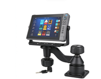 Support antichoc en plastique à double bras oscillant horizontal de 12 pouces, compatible avec Garmin Humminbird Lowrance