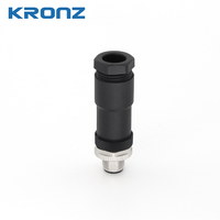 Connecteur de jonction industriel KRONZ M12 8 broches en Y, double mâle/femelle, terminaison à vis, 60V, IP67, en alliage ABS, 5m