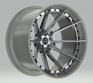 ล้อแม็กซ์แบบเว้าลึก 2 ชิ้นสั่งทำพิเศษ ขนาด 17 ถึง 24 นิ้ว 5x114.3 5x120 สำหรับ Mercedes Corvette C8 - Product Image 3