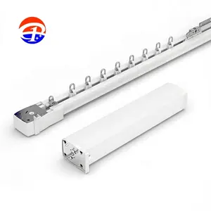 Gardens Smart Home Motorized Curtain Rails With Automatic Wifi Control OEM Custom Size Electric Curtain Rod