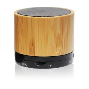 Redwingy Speaker Nirkabel Bluetooth Bambu Mini, Speaker Nirkabel Bluetooth Mini Murah dengan Port TF Handfree, Speaker Kustom Portabel