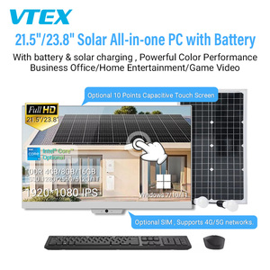 Computadora Todo en Uno de 21.5 y 23.8 Pulgadas con Carga Solar, <span class=keywords><strong>Batería</strong></span> LiFePO4 de 230WH, Tarjeta SIM 4G 5G para Hospital, PC Industrial Todo en Uno de Escritorio - Product Image 2