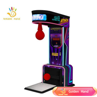 Machine de jeu d'arcade électronique de boxe à monnayeur Golden Hand Hit Kick 2 Sport Game Punch Machine, version japonaise et espagnole, 110/220V