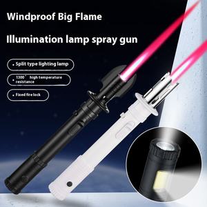 مسدس رش يدوي متعدد الوظائف للتخييم الخارجي-مصباح COB ولاعة مقاوم للماء قابل للنفخ - Product Image 3