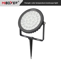 Lampe de jardin LED MiBoxer FUTC03 15W avec télécommande sans fil 24G et Wi-Fi pour utilisation en extérieur
