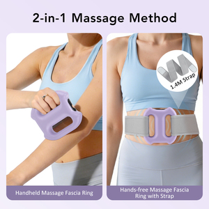 Pistola de Masaje Vibratoria Portátil y Económica para Relajación Muscular, Inalámbrica, Manos Libres, Masajeador Corporal Completo con Anillo de Fascia y Cinturón - Product Image 5