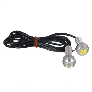 YD 12V su geçirmez <span class=keywords><strong>LED</strong></span> araba ışık 9W kartal göz DRL gündüz farları 18/23mm alüminyum yedi renk yeni durum - Product Image 5