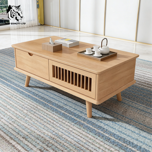 Mesa de centro de madera de diseño único para sala de estar, fabricada en China, buen precio, personalizable, gran stock, ecológica, para cafetería. - Product Image 2