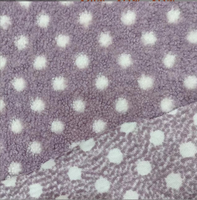 Tissu polaire 100 % polyester gaufré à pois pour vêtements, chapeaux, jouets, velours néerlandais, peluche, tissu tricoté pour vêtements