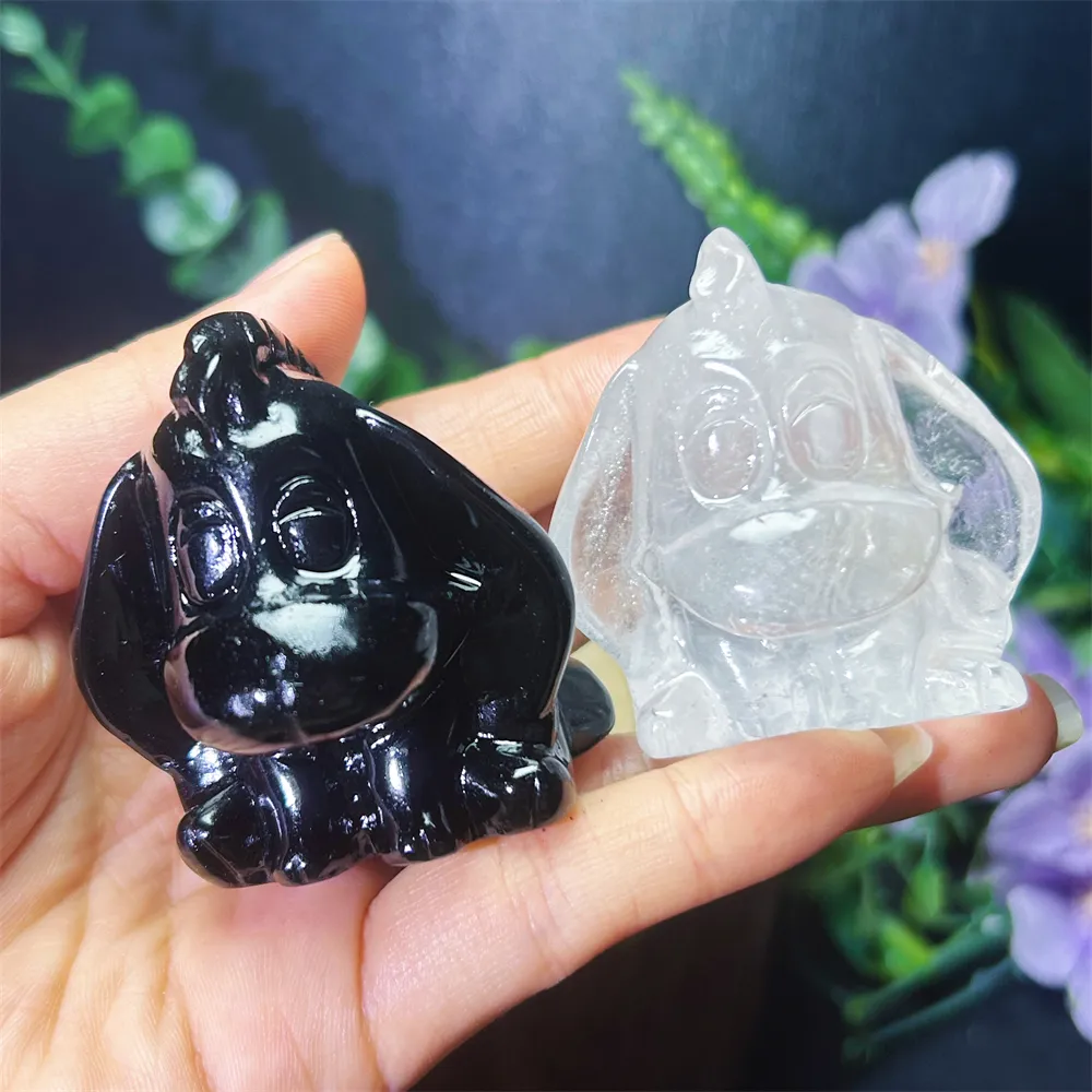 Neuankömmling Großhandels preis Crystal Crafts Carving neues Produkt Naturstein Esel Carving Für Feng Shui als Geschenk