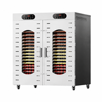 Commerciële 28-laags roterende fruitdroger met intelligente besturing voor het drogen van bloementhee, beef jerky en meer.