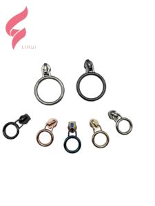 LiHui – pinces à gâchette personnalisées populaires de haute qualité, quincaillerie métallique, logo or rose, tirettes de <span class=keywords><strong>fermeture</strong></span> éclair pour vêtements ou sacs à main - Product Image 3