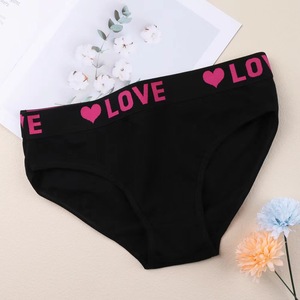Culottes en coton pour femmes en gros, motif cœur <span class=keywords><strong>LOVE</strong></span>, taille large, douces et confortables, taille mi-basse, pour usage quotidien - Product Image 4