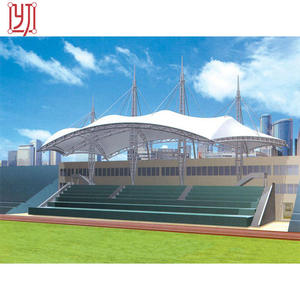 Estructura de Membrana Arquitectónica para Gradas de Gimnasio, Techo de Tela Tensada, Ingeniería de Cubiertas - Product Image 5