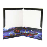 Carpeta de presentación de documentos personalizados, tamaño A4, papel de cartón, expansión, decorativa