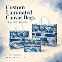 Sac fourre-tout structuré en toile Aite bleu à imprimé lettres, avec poignée d'épaule, fermeture bouton/zip, logo personnalisé - Idéal pour les voyages et les activités de plein air, vente en gros