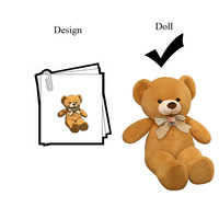 Écharpe ours en peluche en peluche avec logo personnalisé CPC CE, peluches promotionnelles d'animal en peluche mignon, doublure en maille de coton PP