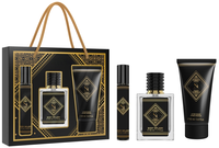 Nouvelle Arrivée Dubai Original Coffret de Parfums Arabes 4 Pièces Incluant Spray, Gel Douche, Parfum et Lait Corporel en Crème Plastique