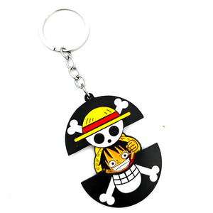 6 Modelli di Portachiavi in Metallo Stile Giapponese, Design Anime Cartoon, Portachiavi Luffy Zoro, Accessori in Metallo - Product Image 2