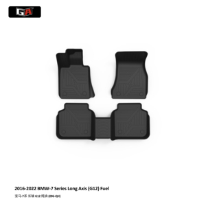 Tapis de sol de voiture 3D TPE imperméables sur mesure GA pour <span class=keywords><strong>BMW</strong></span> Série 7 G12 2016-2022 - Product Image 1