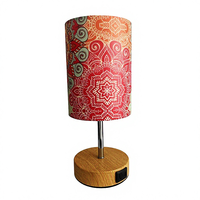 Lampe de chevet Marglice pour chambre à coucher - Lampe tactile à 3 niveaux de luminosité, ports de charge USB C et prise secteur, petite lampe pour salon