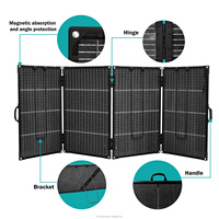 Panneau solaire flexible haute efficacité 100W 200W 18V avec connecteur MC4, module PV léger pour le chargement de stations d'alimentation de camping