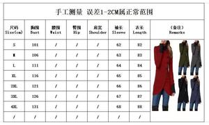 أزياء مخصصة للخريف والشتاء بأكمام طويلة واحدة الصدر المطبوعة السترة المرأة سترة معطف للسيدات - Product Image 5